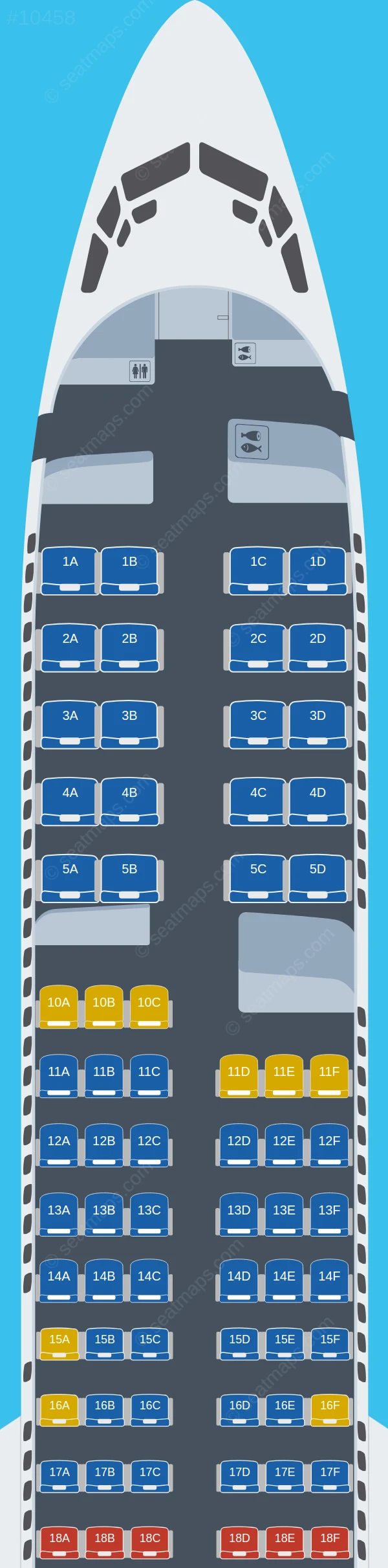Delta Boeing 737-900 ER V.1 seatmap preview