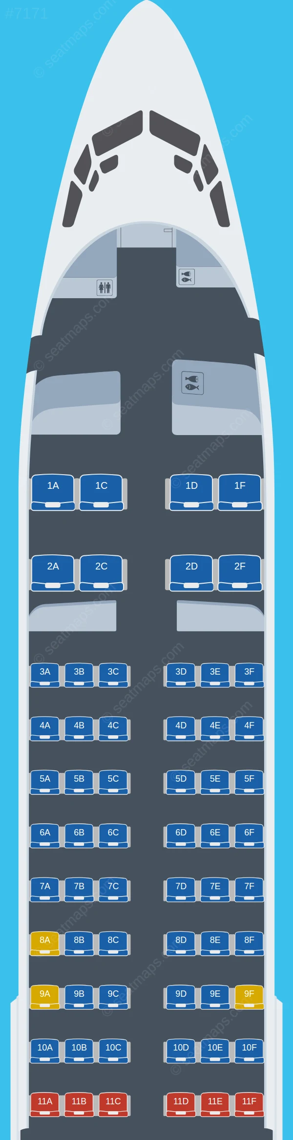 US-Bangla Airlines Boeing 737-800 V.2 seatmap preview