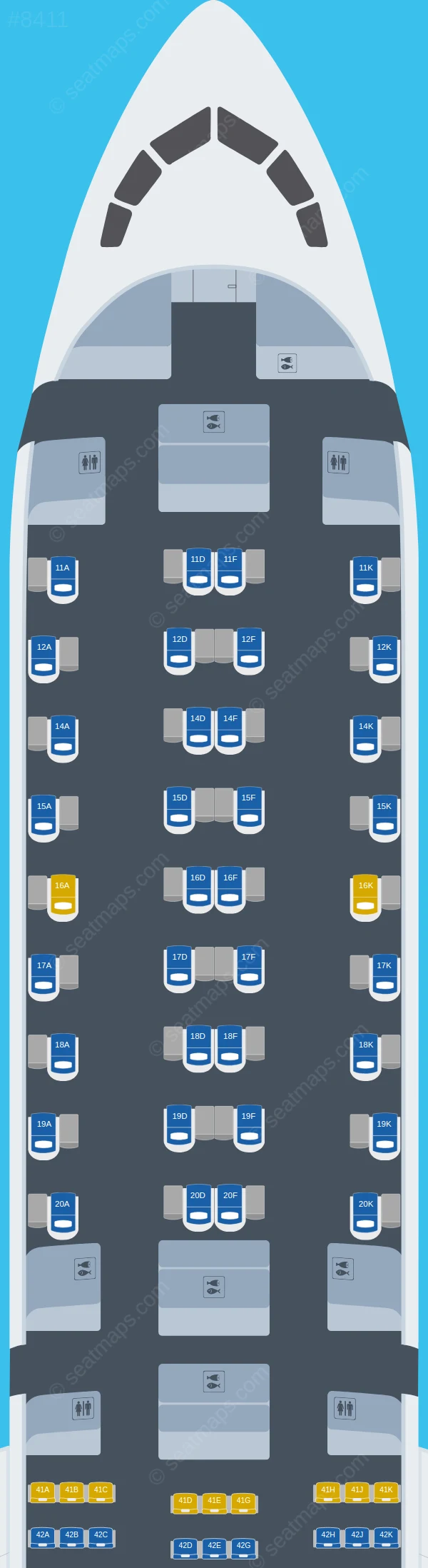 Singapore Airlines Boeing 787-10 seatmap preview
