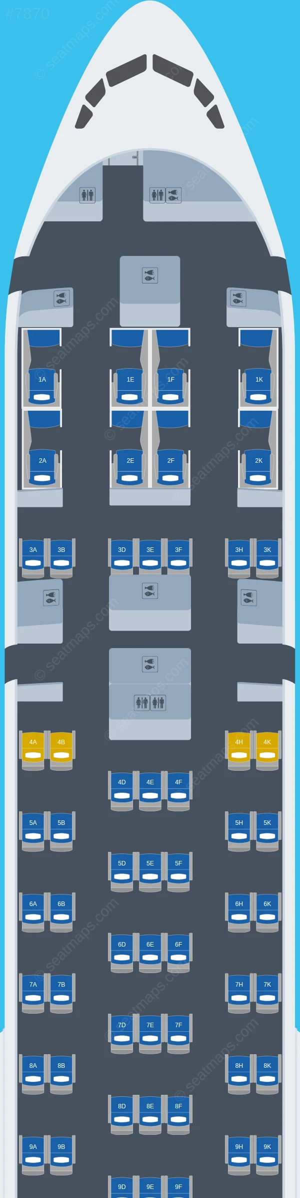 TAAG Angola Boeing 777-300ER V.2 seatmap preview