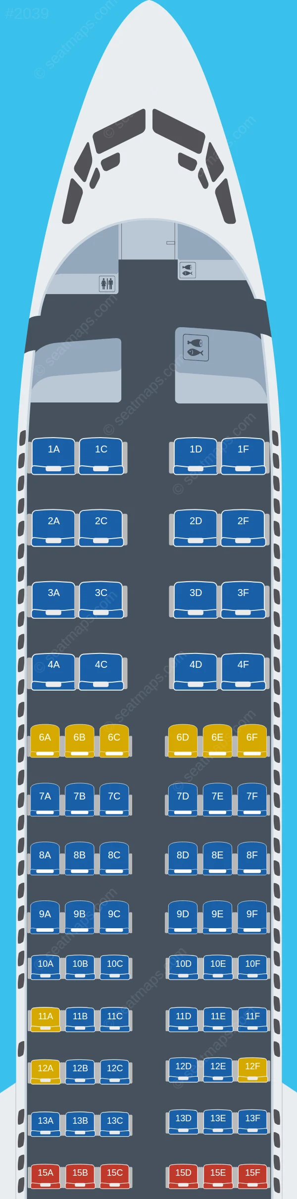 Alaska Airlines Boeing 737-900 ER V.1 seatmap preview