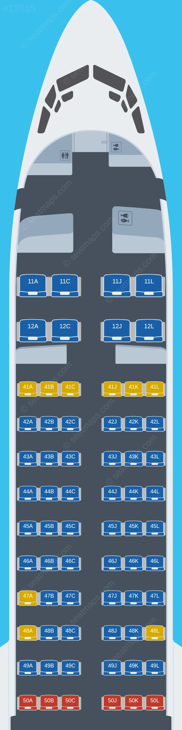 XiamenAir Boeing 737 MAX 8 seatmap preview