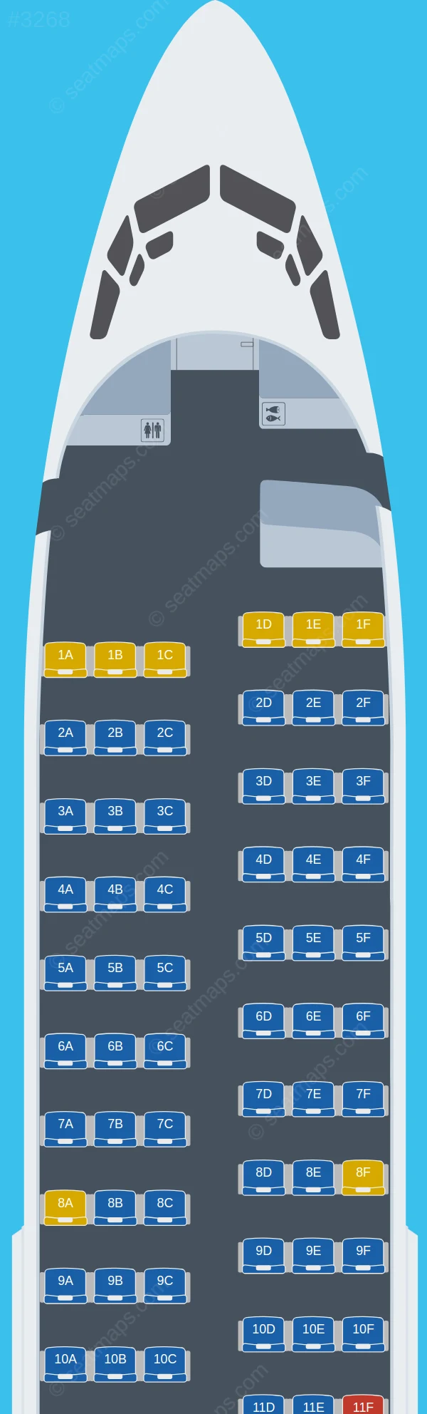 Arik Air Boeing 737-700 V.1 seatmap preview