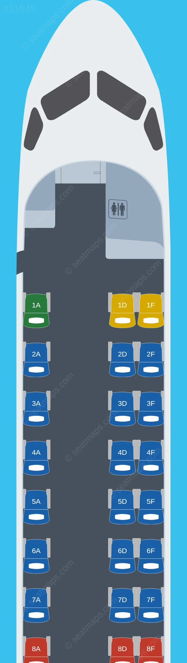 Sterling Airways Saab S2000 seatmap preview