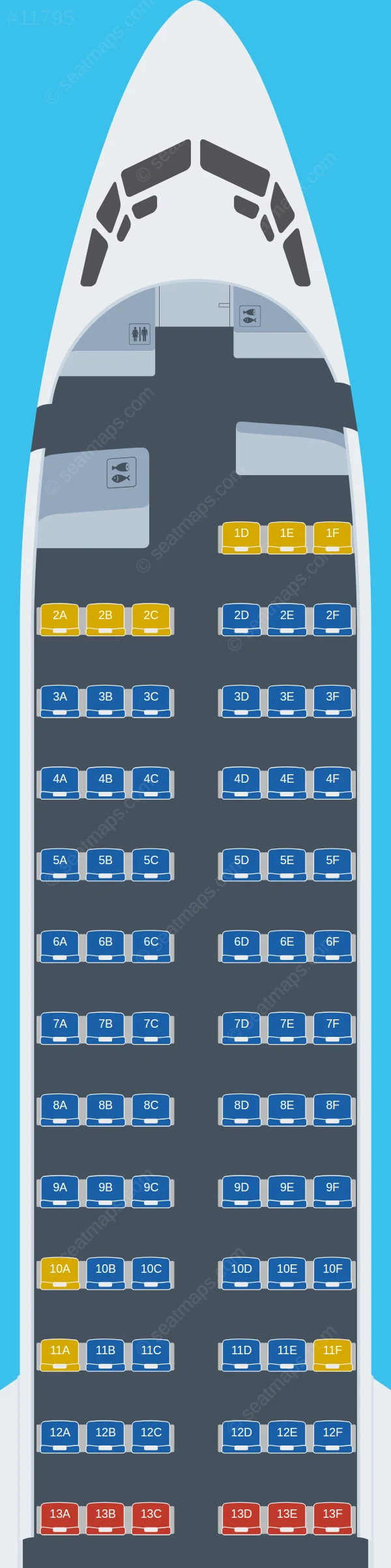 Airfast Indonesia Boeing 737 MAX 8 seatmap preview