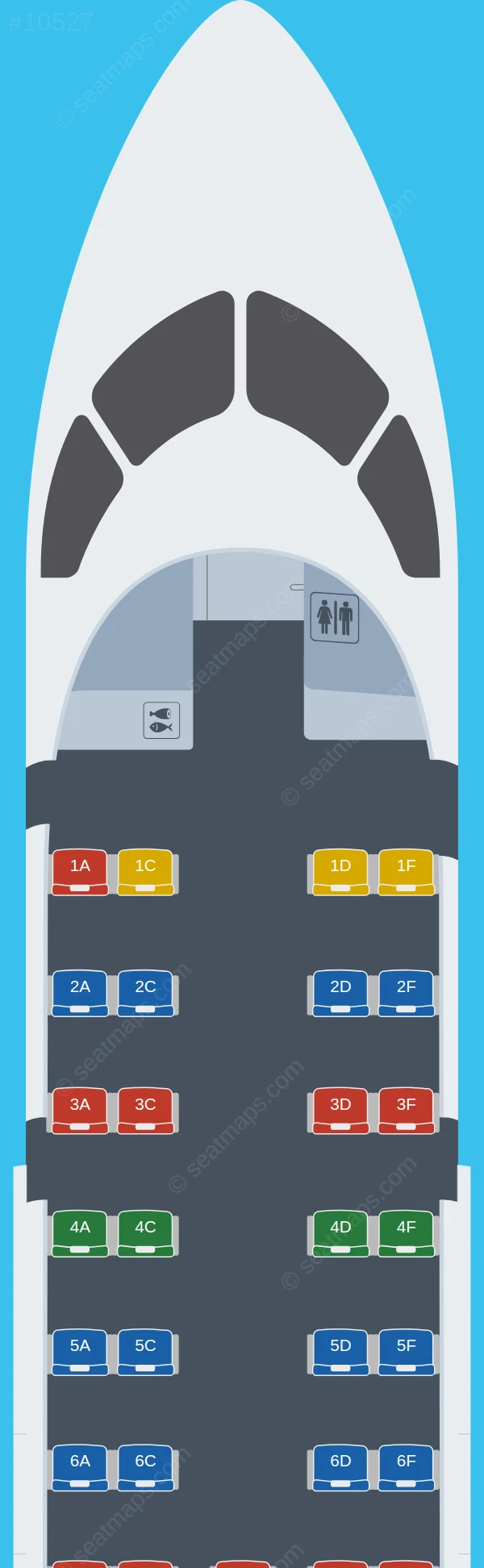 Air Inuit De Havilland Q100 V.2 seatmap preview
