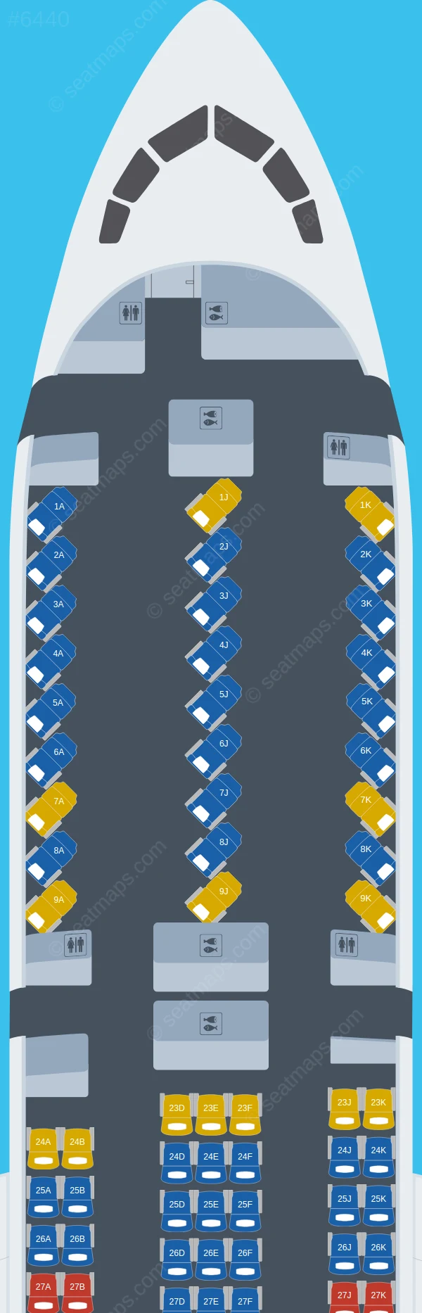 Air New Zealand Boeing 787-9 V.2 seatmap preview