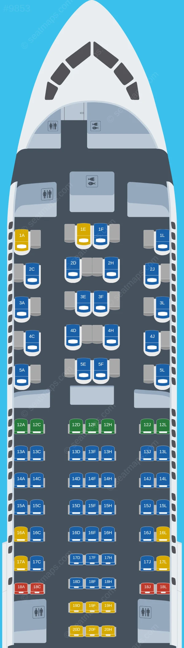LATAM Airlines Peru Boeing 767-300ER seatmap preview