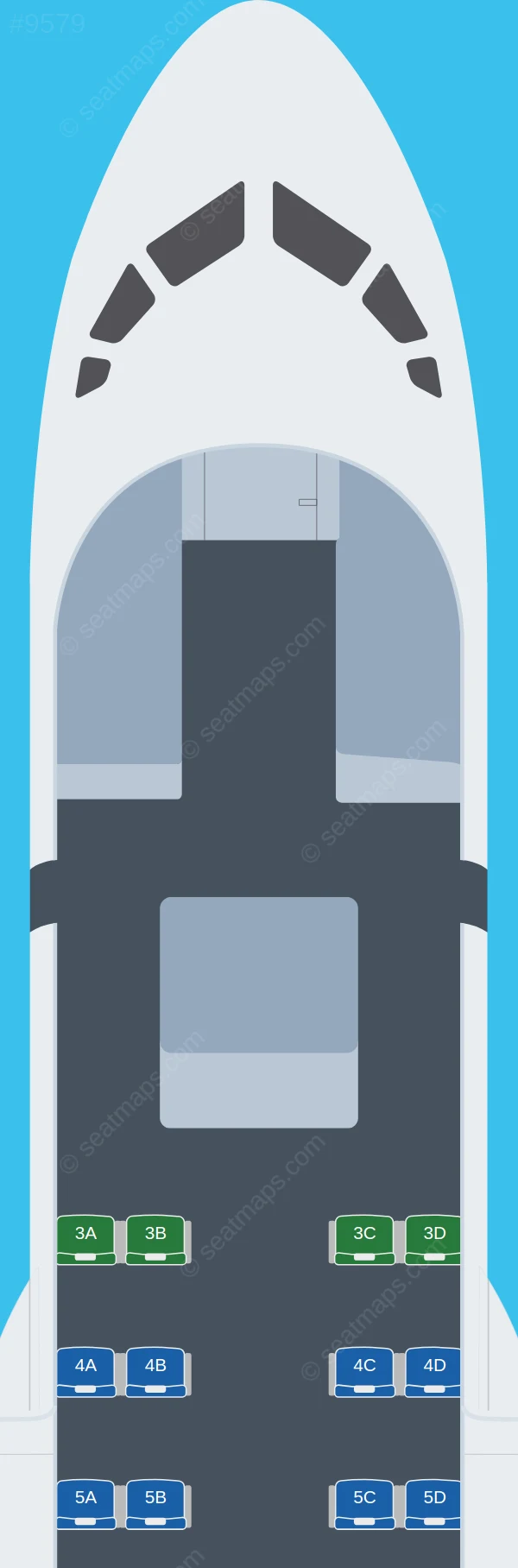Canadian North ATR 42-300 V.2 seatmap preview