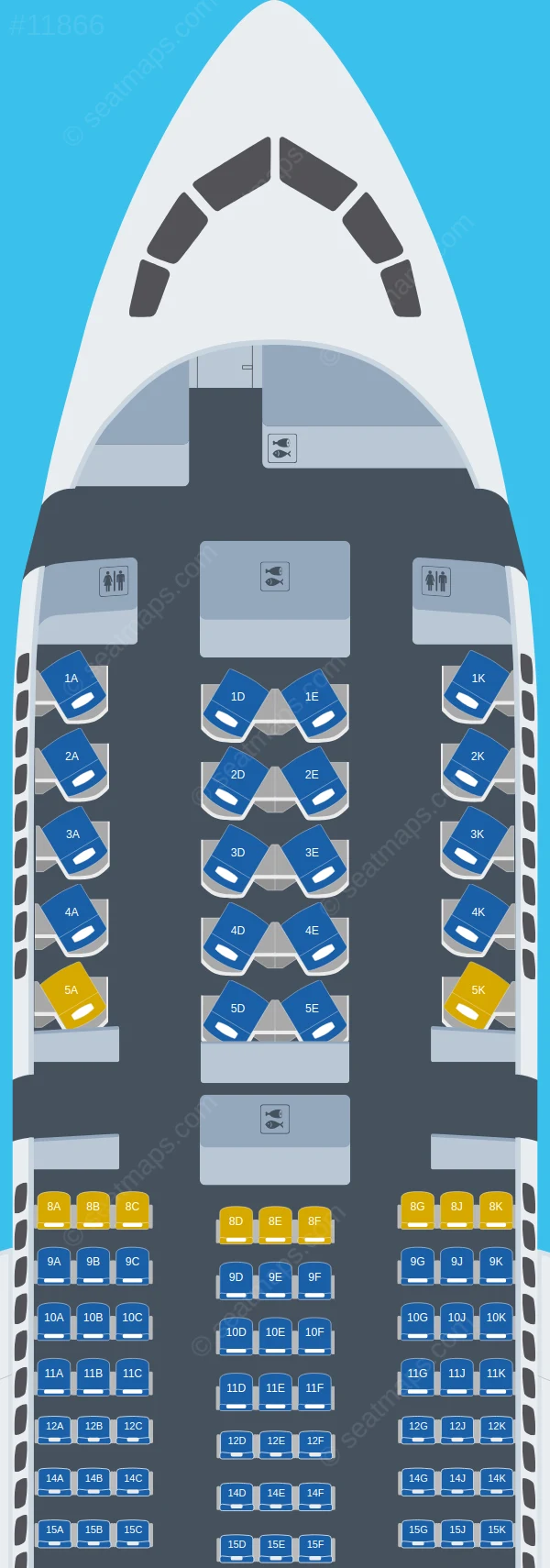 Avianca Boeing 787-8 V.1 seatmap preview