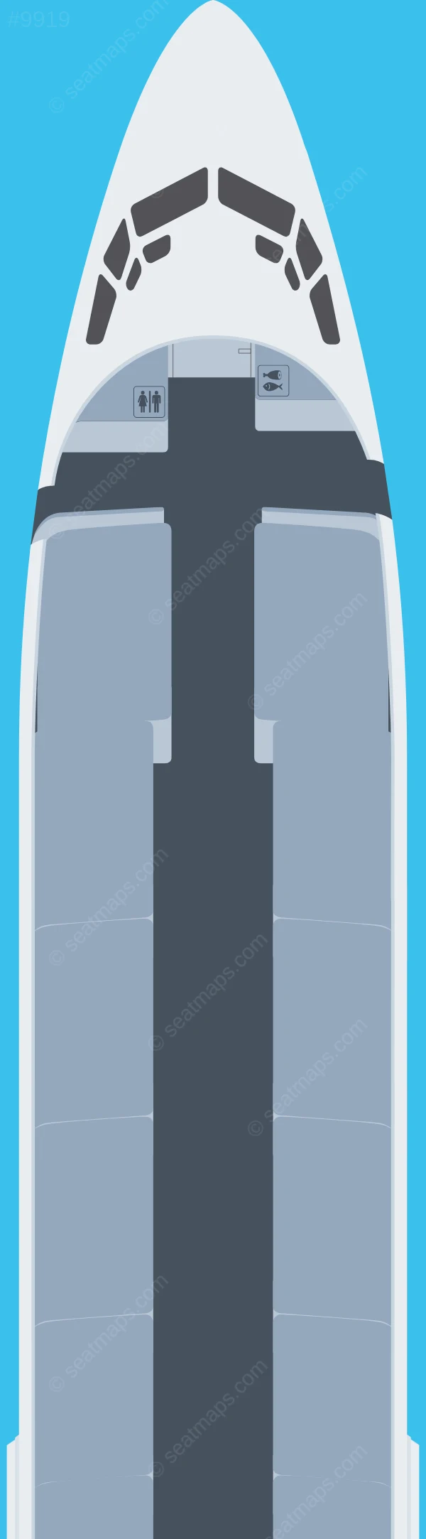 Calm Air Boeing 737-400 seatmap preview