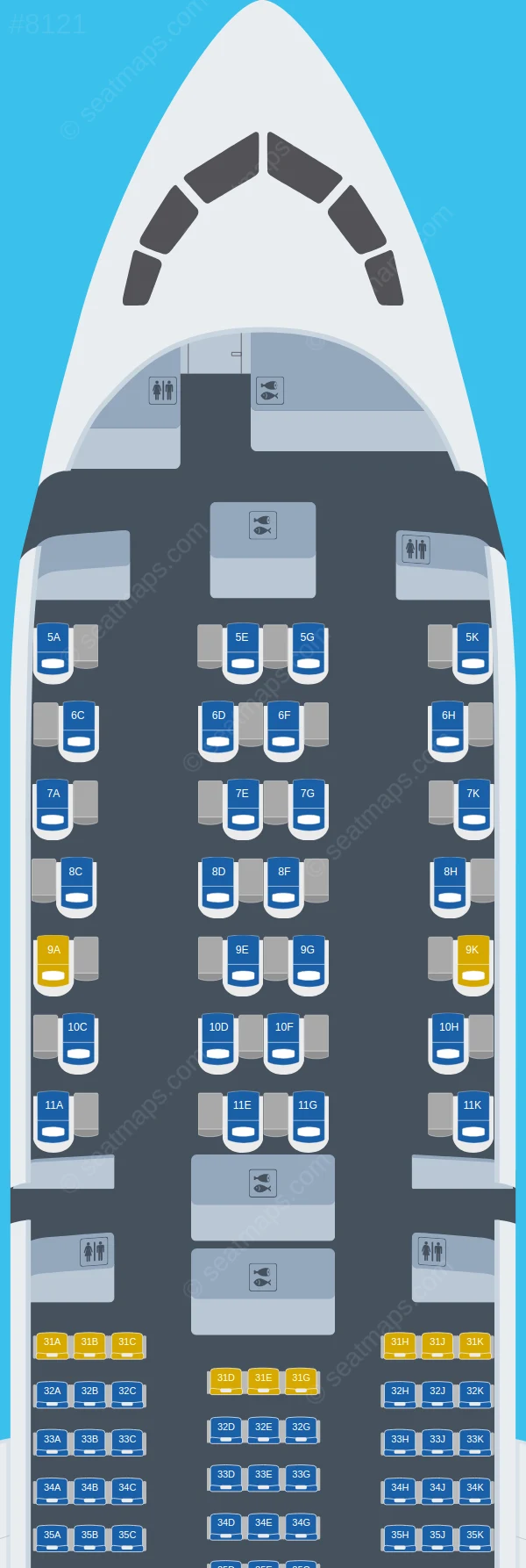 China Southern Boeing 787-9 V.1 seatmap preview