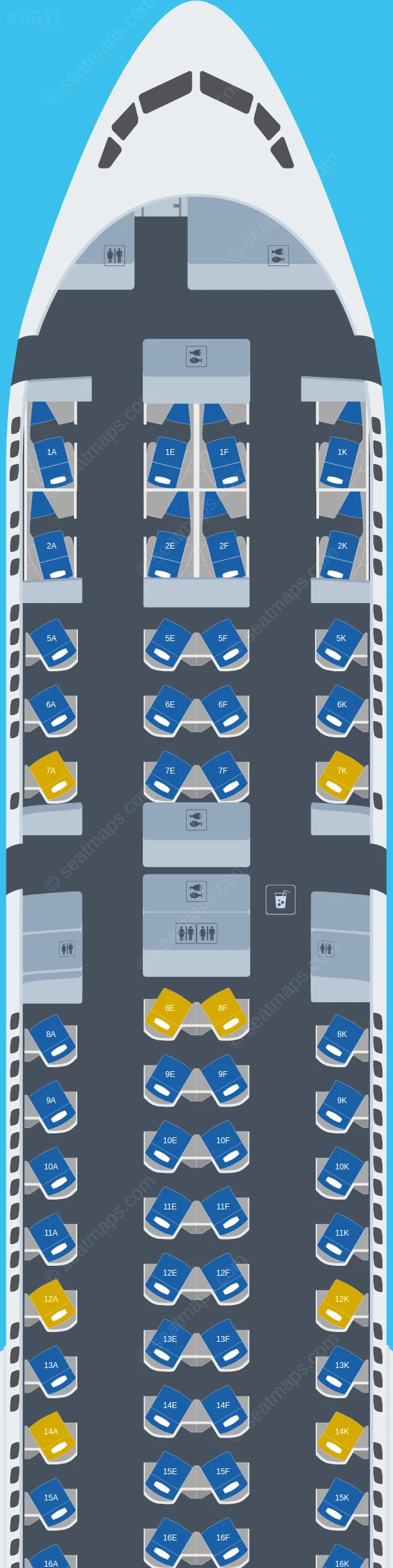 British Airways Boeing 777-300ER seatmap preview