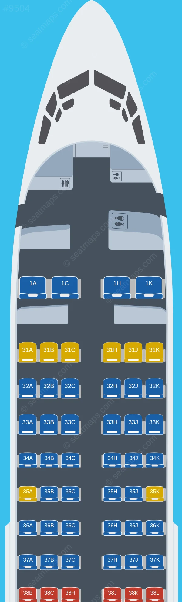 China Southern Boeing 737-700 seatmap preview