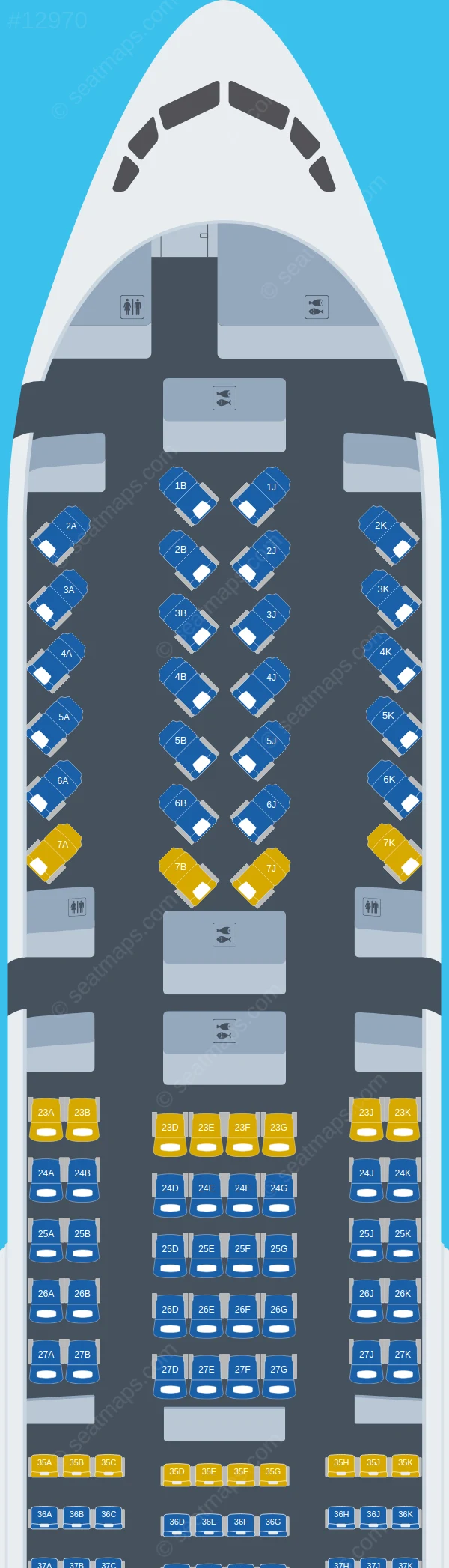 Privilege Style Boeing 777-200ER seatmap preview