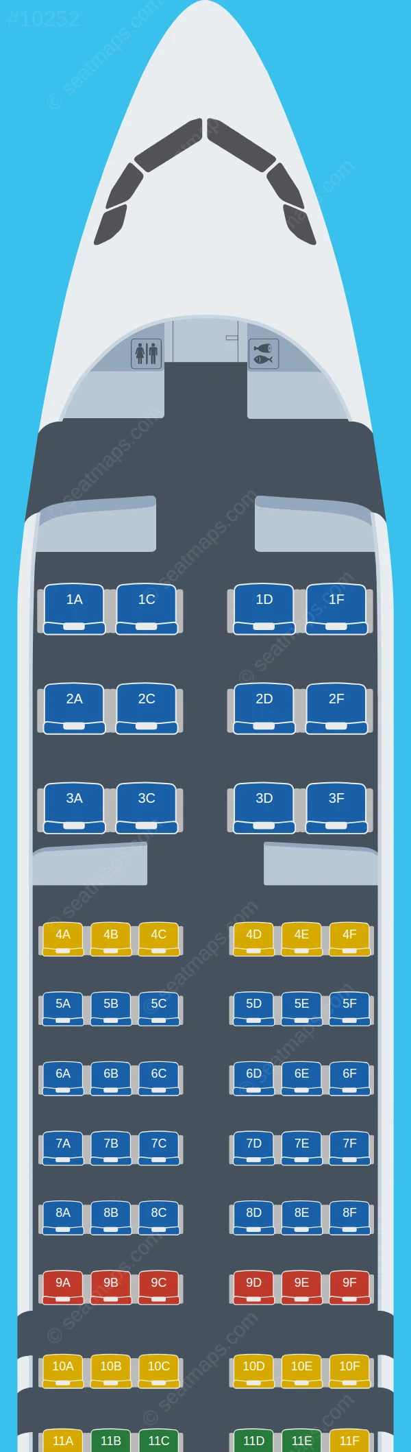 Batik Air Airbus A320neo seatmap preview