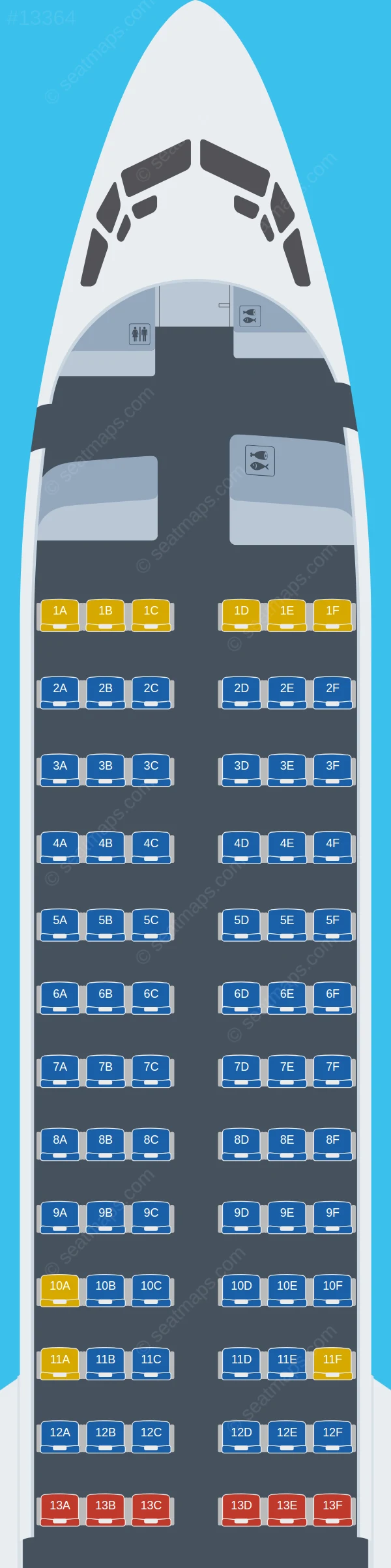 Air Algerie Boeing 737 MAX 8 seatmap preview