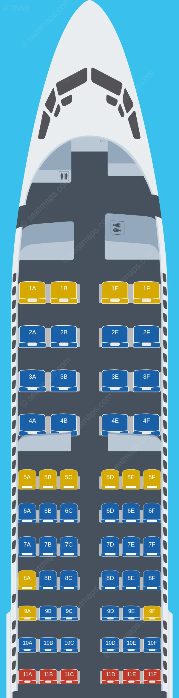 Copa Airlines Boeing 737-800 V.2 seatmap preview