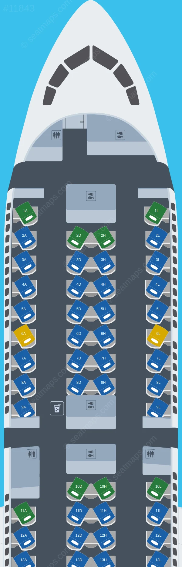 American Airlines Boeing 787-9 V.2 seatmap preview