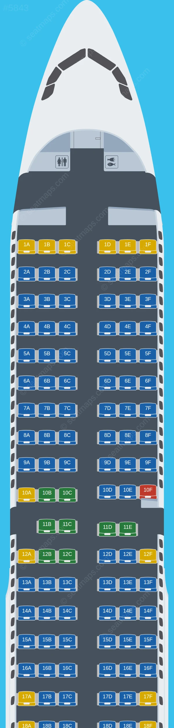 Wizz Air Airbus A321-200 seatmap preview