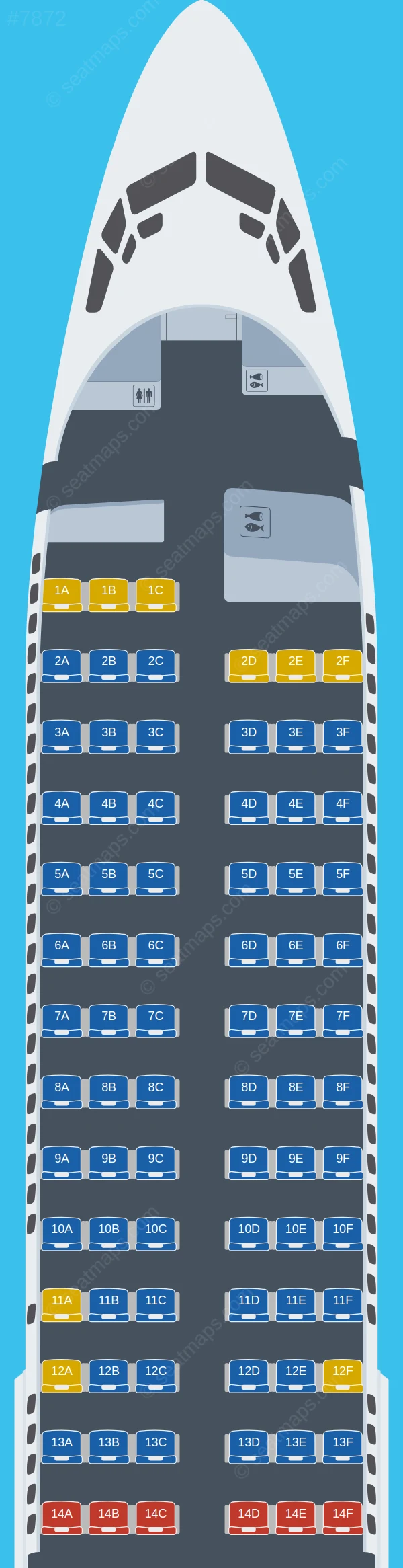 Tarom Boeing 737-800 V.1 seatmap preview