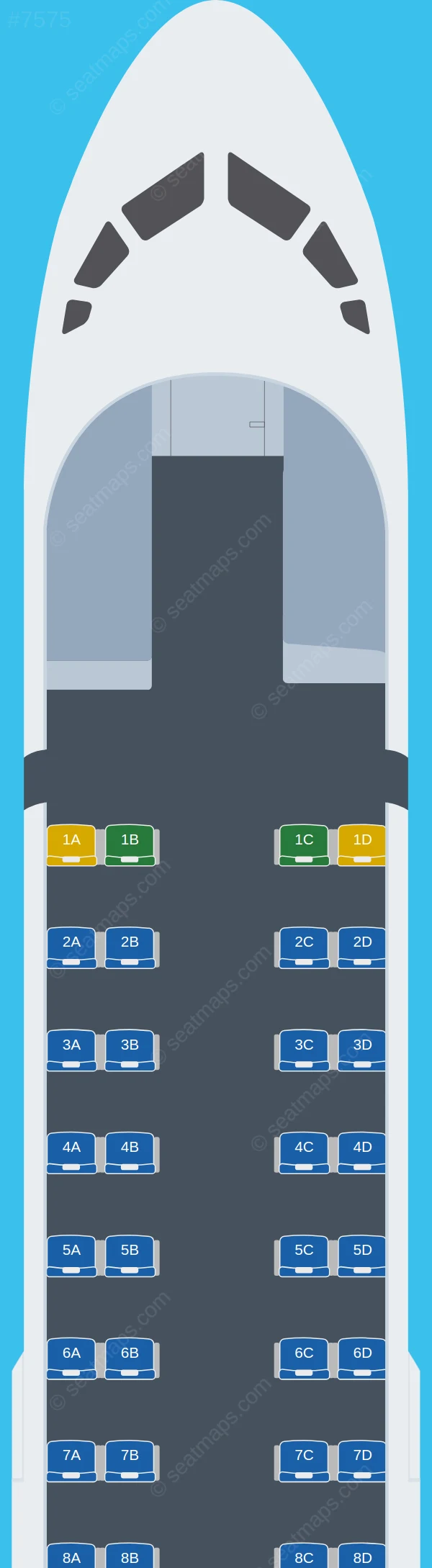 VASCO - Vietnam Air Services ATR 72-500 V.1 seatmap preview