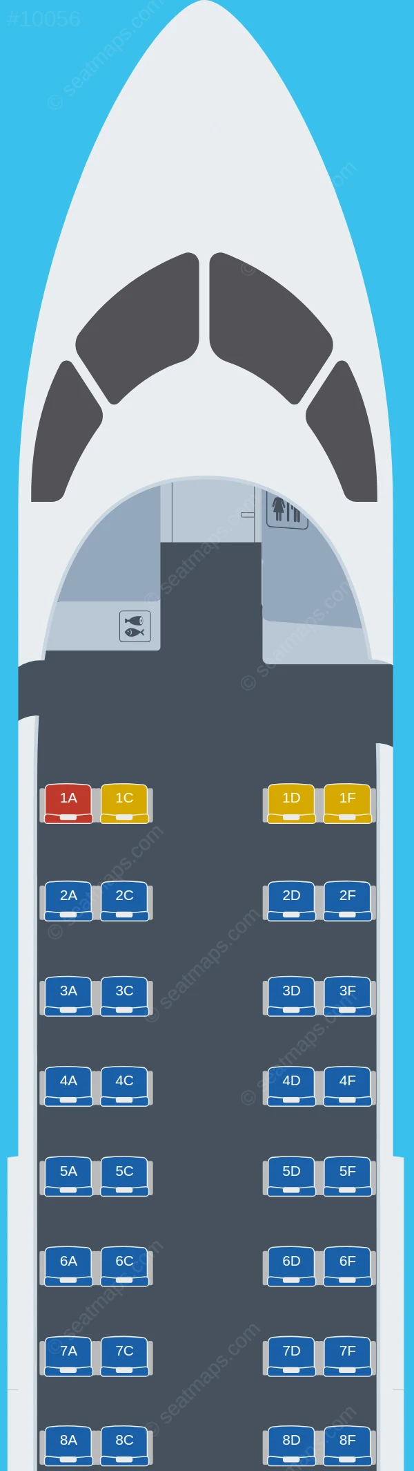 PassionAir De Havilland Q300 seatmap preview