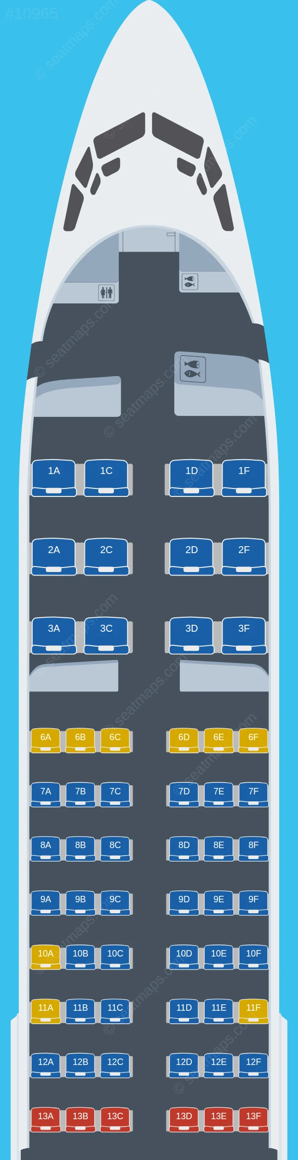 Luxair Boeing 737-800 V.1 seatmap preview