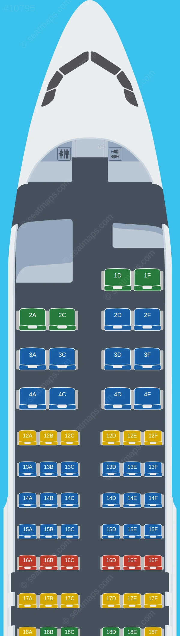 Freedom Airline Express Airbus A320-200 seatmap preview