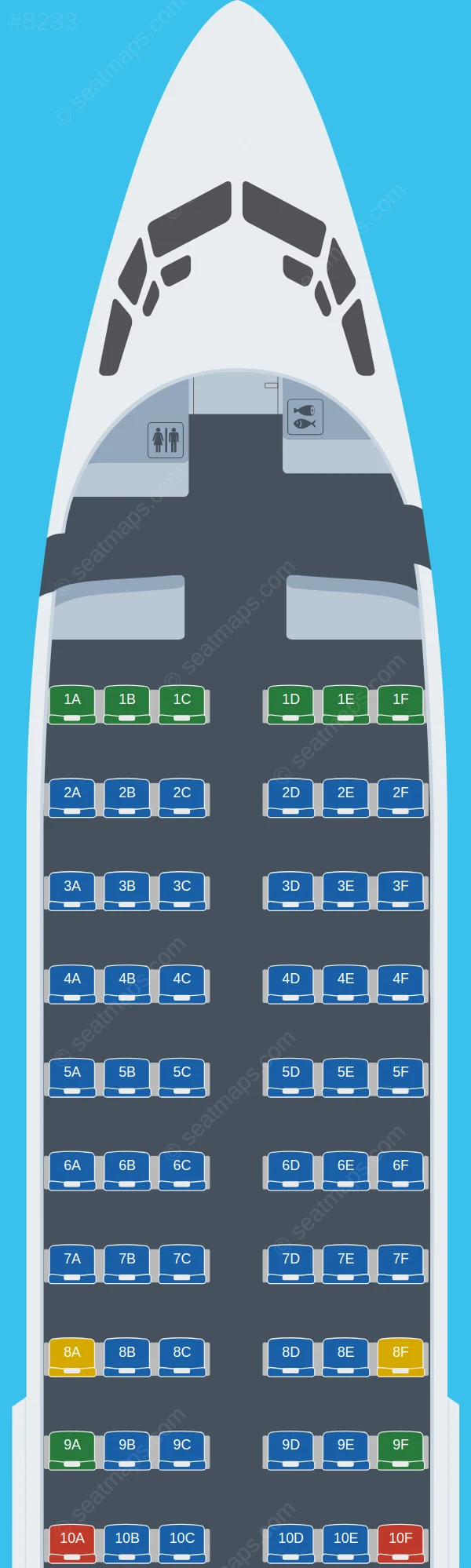 Nolinor Aviation Boeing 737-300 V.1 seatmap preview