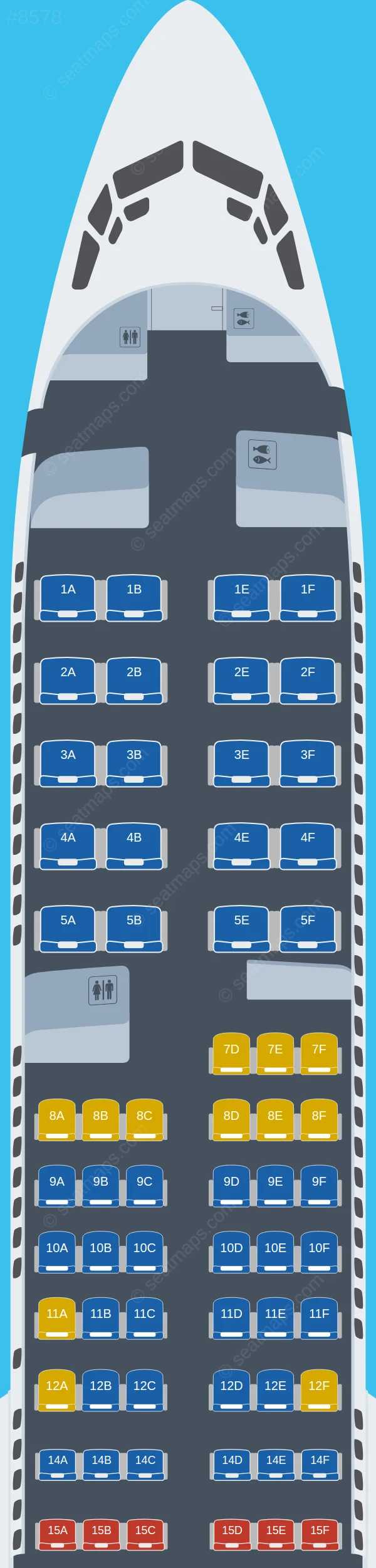 United Boeing 737 MAX 9 V.2 seatmap preview