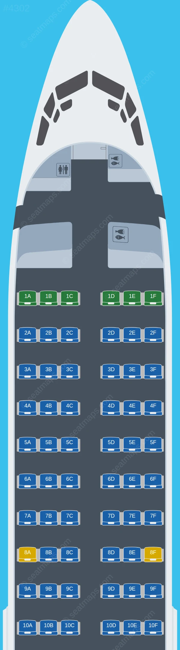 Air North Boeing 737-400 seatmap preview