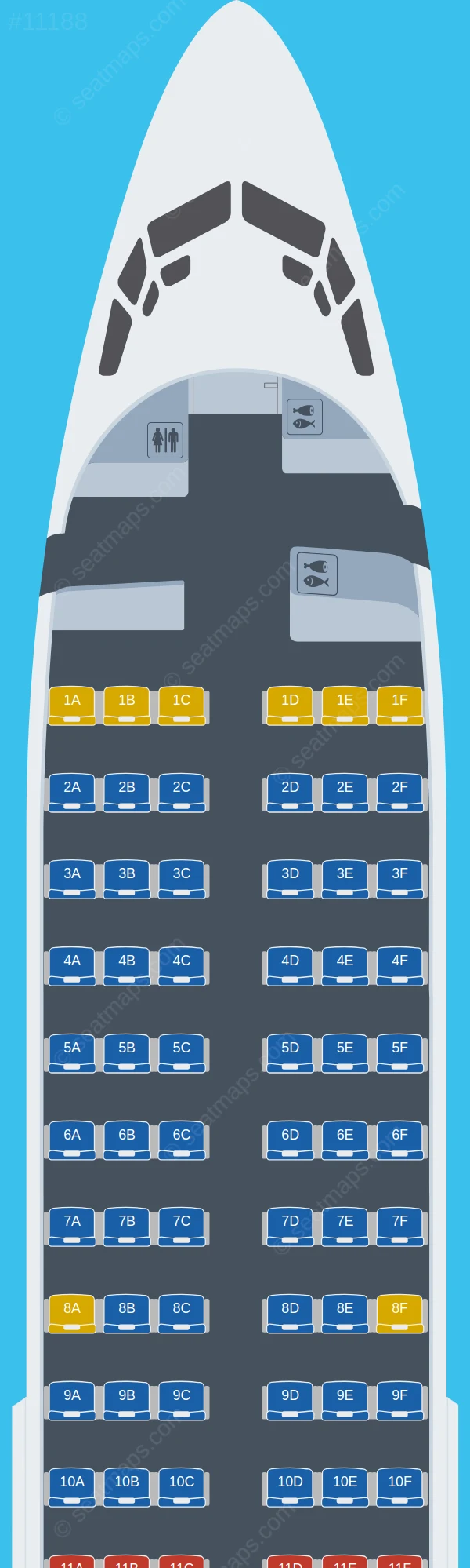Jordan Aviation Boeing 737-300 V.2 seatmap preview