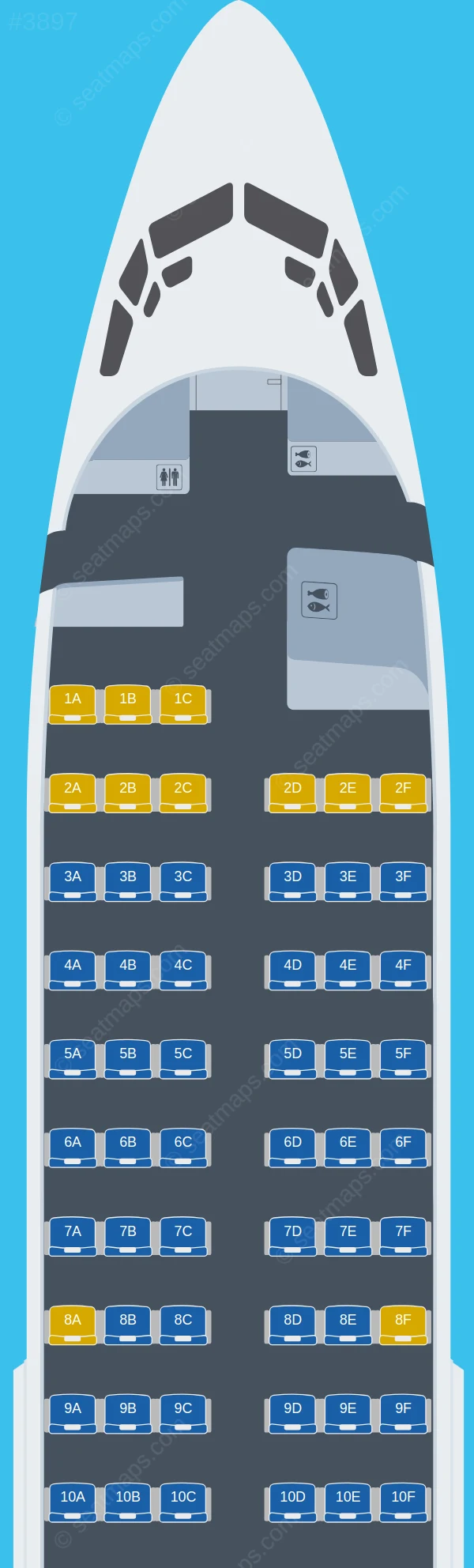 Luxair Boeing 737-700 seatmap preview