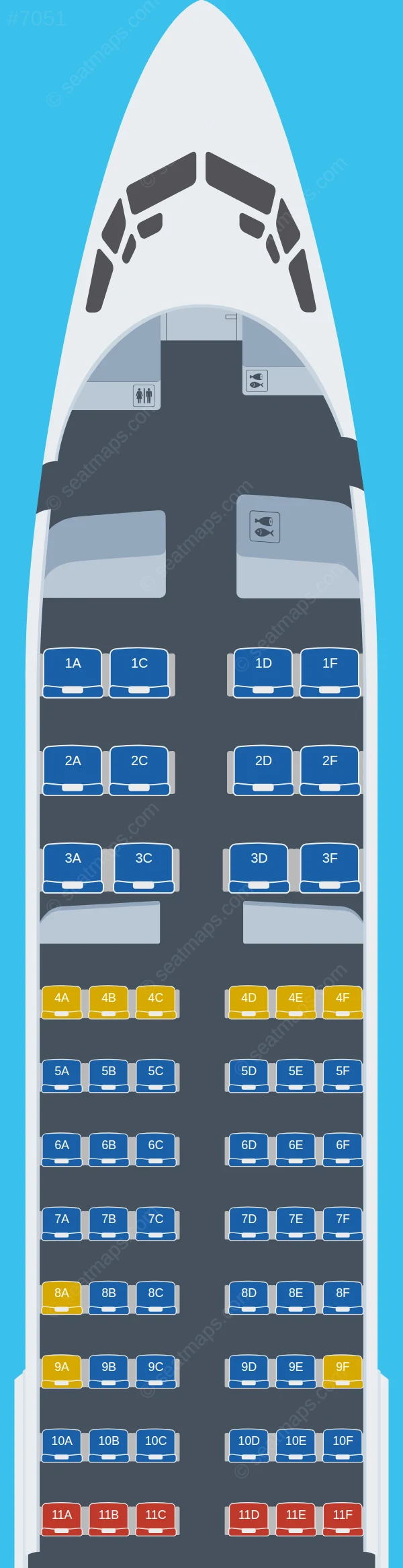 Myanmar National Airlines Boeing 737-800 V.1 seatmap preview