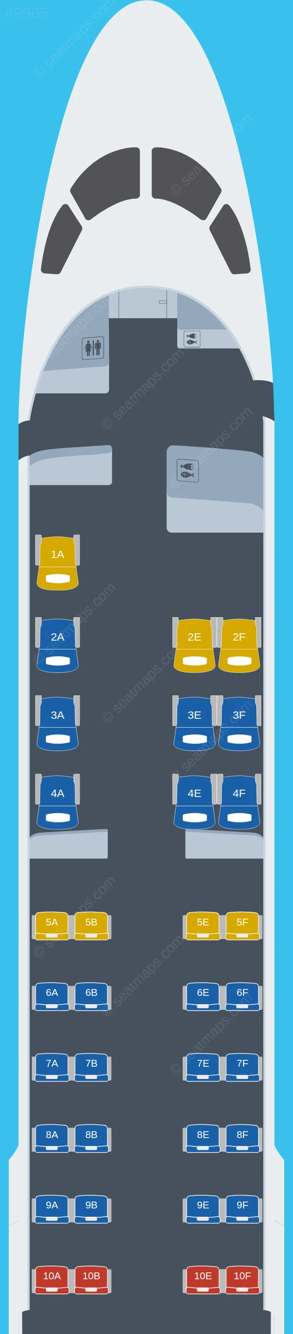 Qantas Embraer E190 V.1 seatmap preview