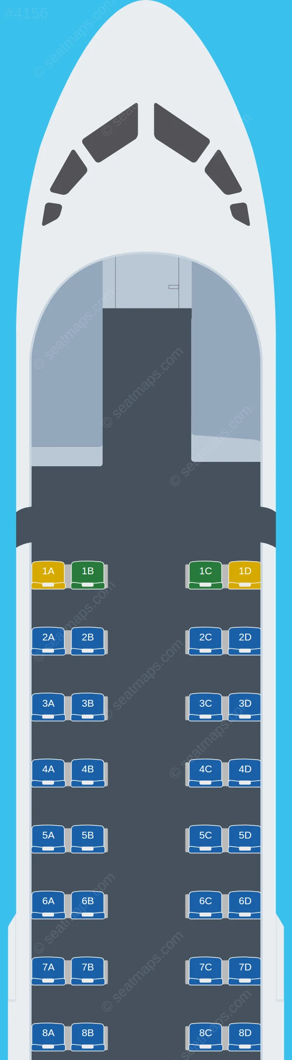 Buddha Air ATR 72-500 V.1 seatmap preview