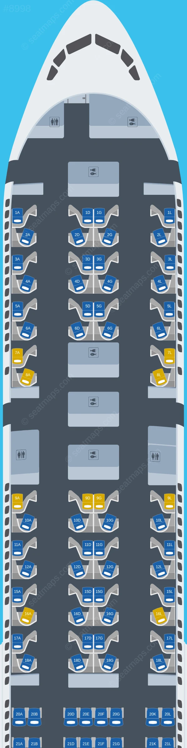 United Boeing 777-300ER seatmap preview
