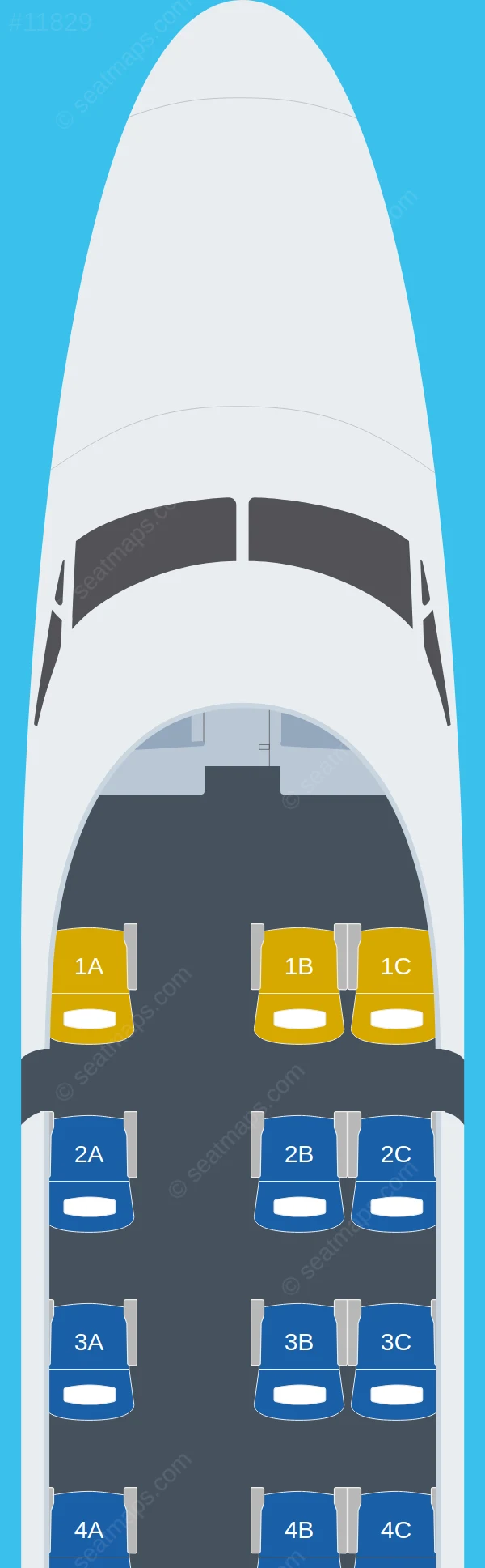 Airfast Indonesia De Havilland DHC-6 Twin Otter 400 seatmap preview