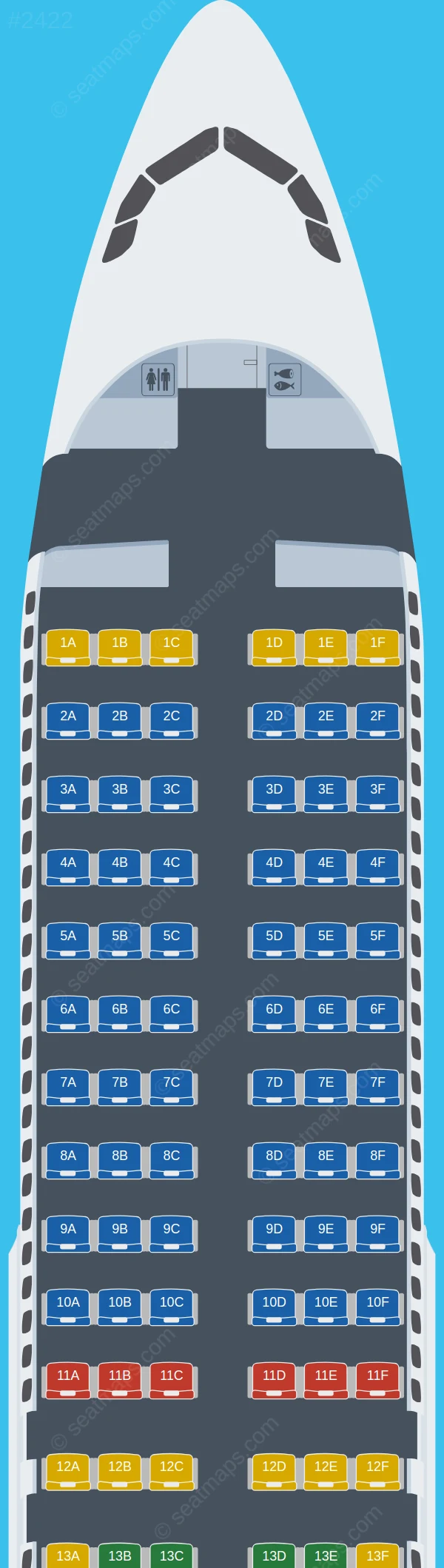 Wizz Air Airbus A320-200 V.1 seatmap preview