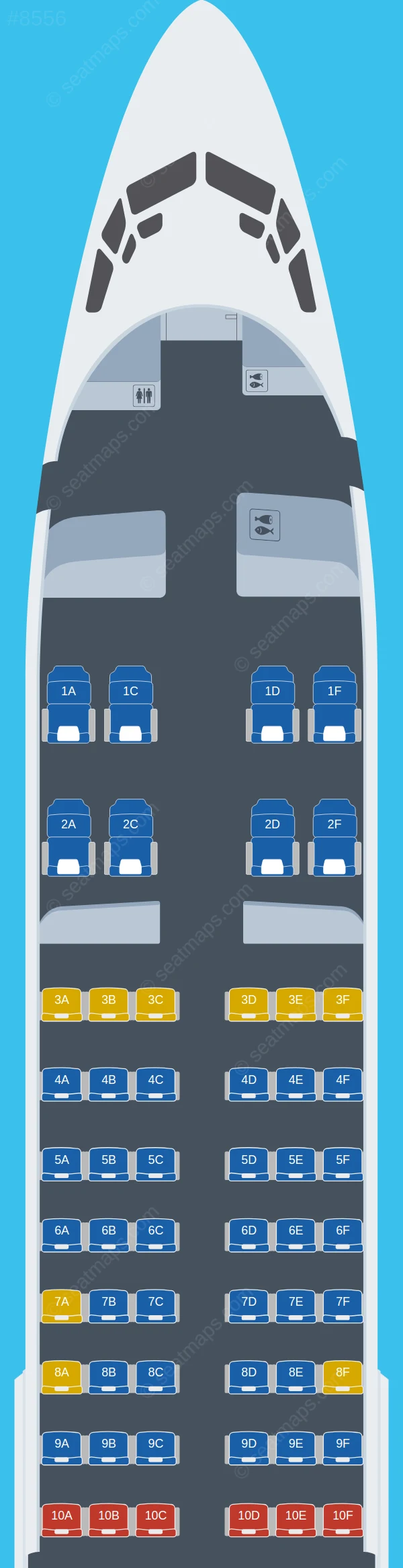 Shenzhen Airlines Boeing 737-800 V.1 seatmap preview