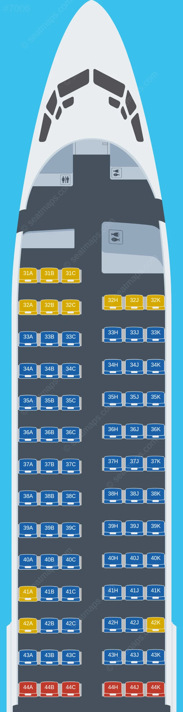 Lucky Air Boeing 737-800 V.1 seatmap preview