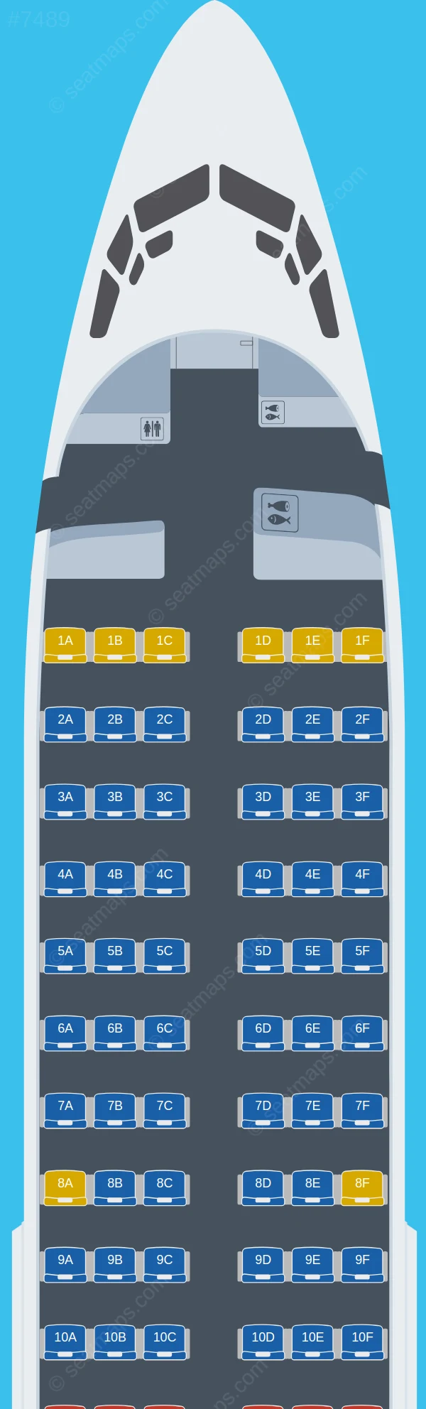 Kunming Airlines Boeing 737-700 seatmap preview