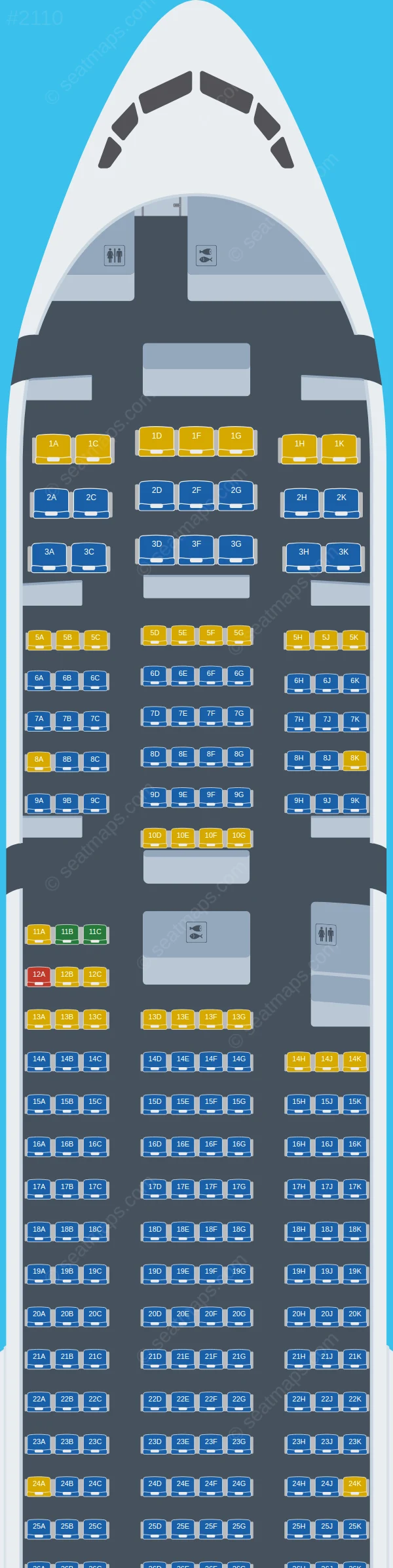 ANA - All Nippon Airways Boeing 777-300 seatmap preview