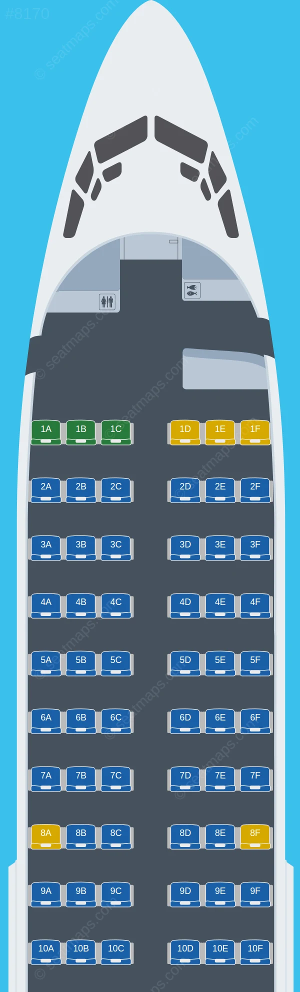 Fly Baghdad Boeing 737-700 seatmap preview