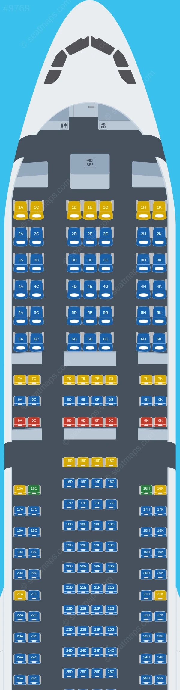 Citilink Airbus A330-900neo seatmap preview
