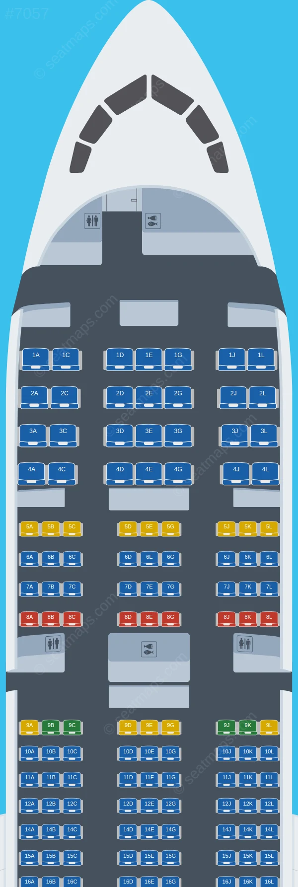 Neos Boeing 787-9 V.1 seatmap preview