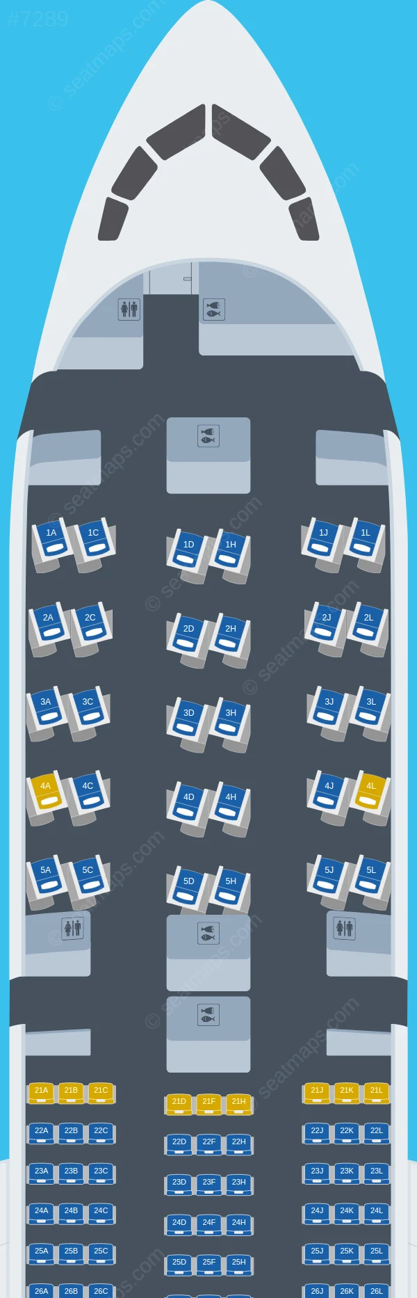 Ethiopian Airlines Boeing 787-9 V.1 seatmap preview