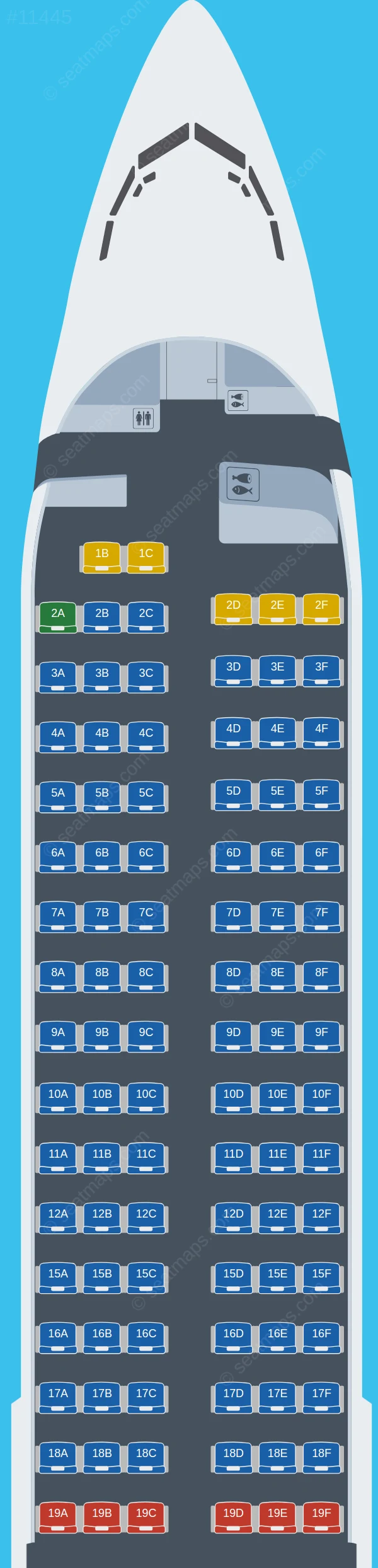 Rossiya Boeing 737-900 ER seatmap preview
