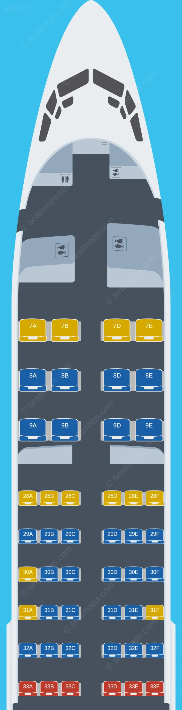Korean Air Boeing 737-800 seatmap preview
